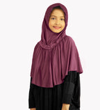Stylish Little Fadyaa Hijab Frill Type With Stones.