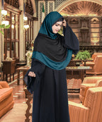 Mehar Dual-Tone Layered Elegance-Coverage-Comfort Razia Hijab