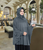 Women's Stylish Soft Rich Polyester Fabric Hanana Sleeve Hijab F Size