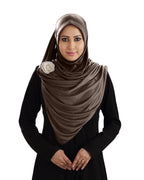 Modest Women's stylish Soft feel good fabric AnarkaIi Hijab Formal Grey