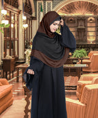 Mehar Dual-Tone Layered Elegance-Coverage-Comfort Razia Hijab