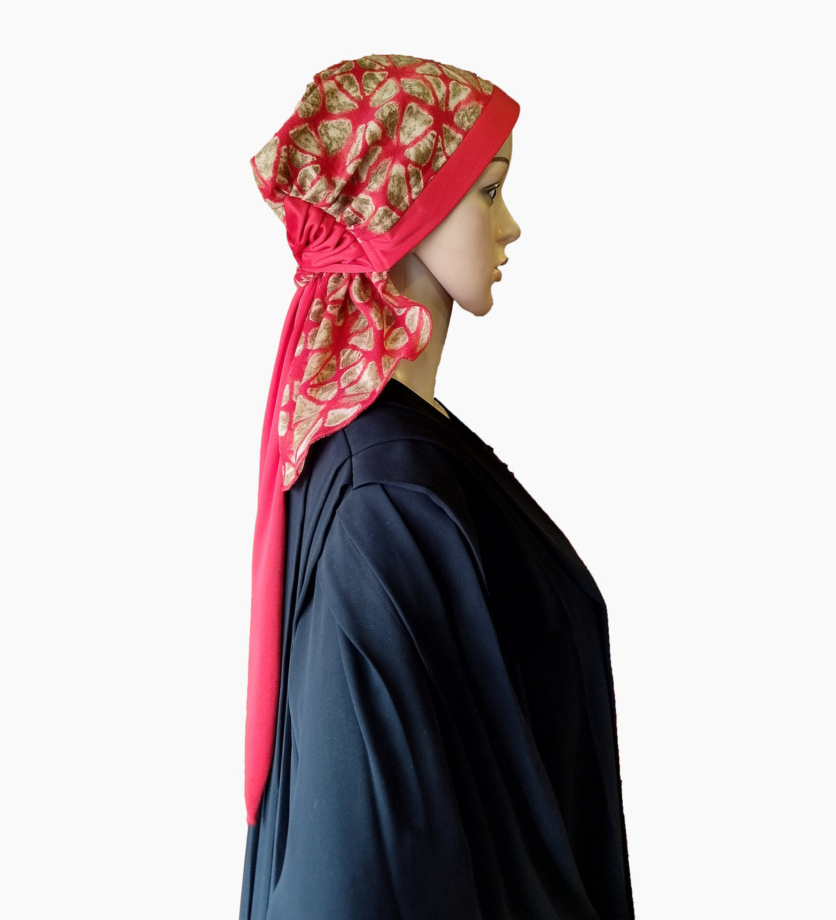Women's Stylish Printed long tale caps (set of 2)