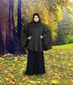 Women's Stylish Soft Rich Polyester Fabric Hanana Sleeve Hijab F Size