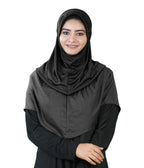 Mehar Hijab Muslim Women's Dual Layer & Dual Texture Fabric Zaira Hijab