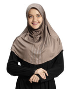 Modest Fashion Women's Soft feel good Fabric Manal Hijab Dark Wheat
