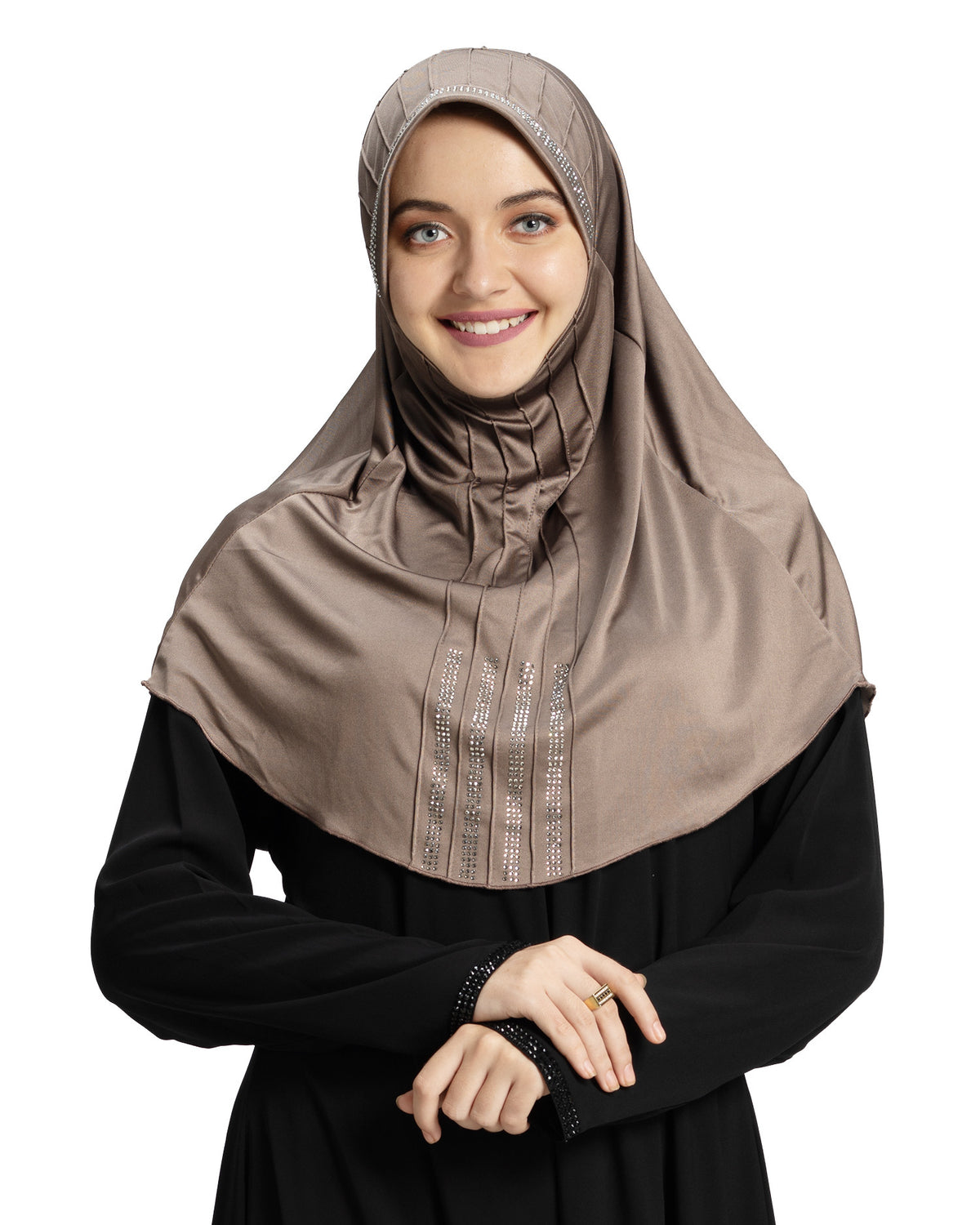 Modest Fashion Women's Soft feel good Fabric Manal Hijab Dark Wheat