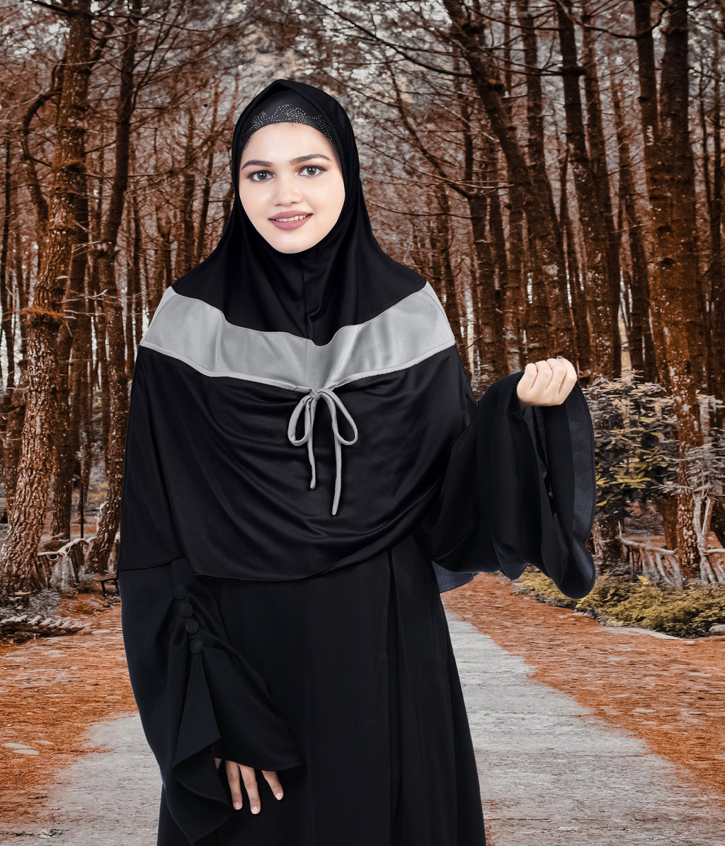 Mehar Shakira Elegant Dual-Tone Knot Hijab