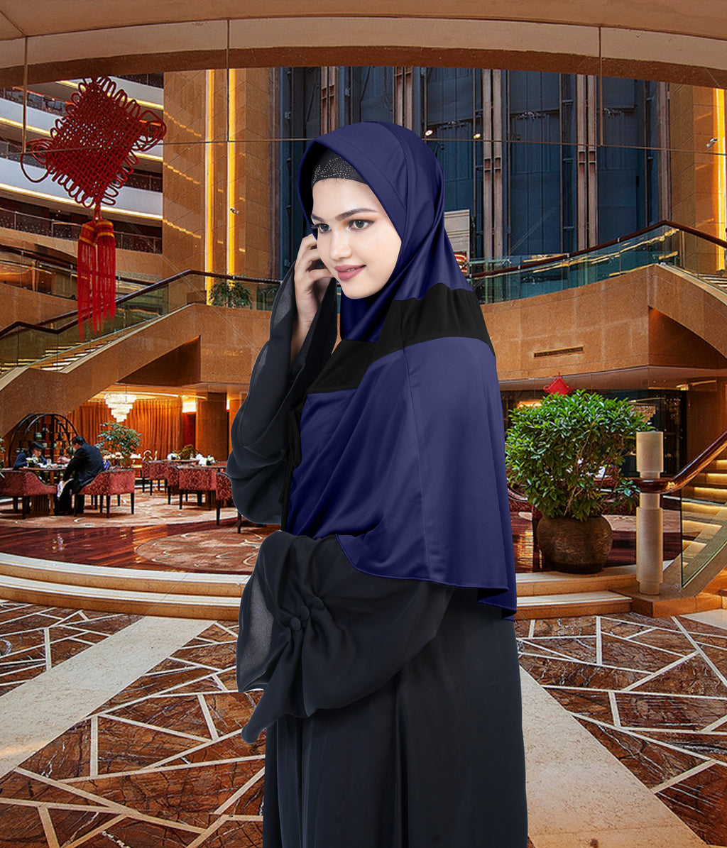 Mehar Shakira Elegant Dual-Tone Knot Hijab