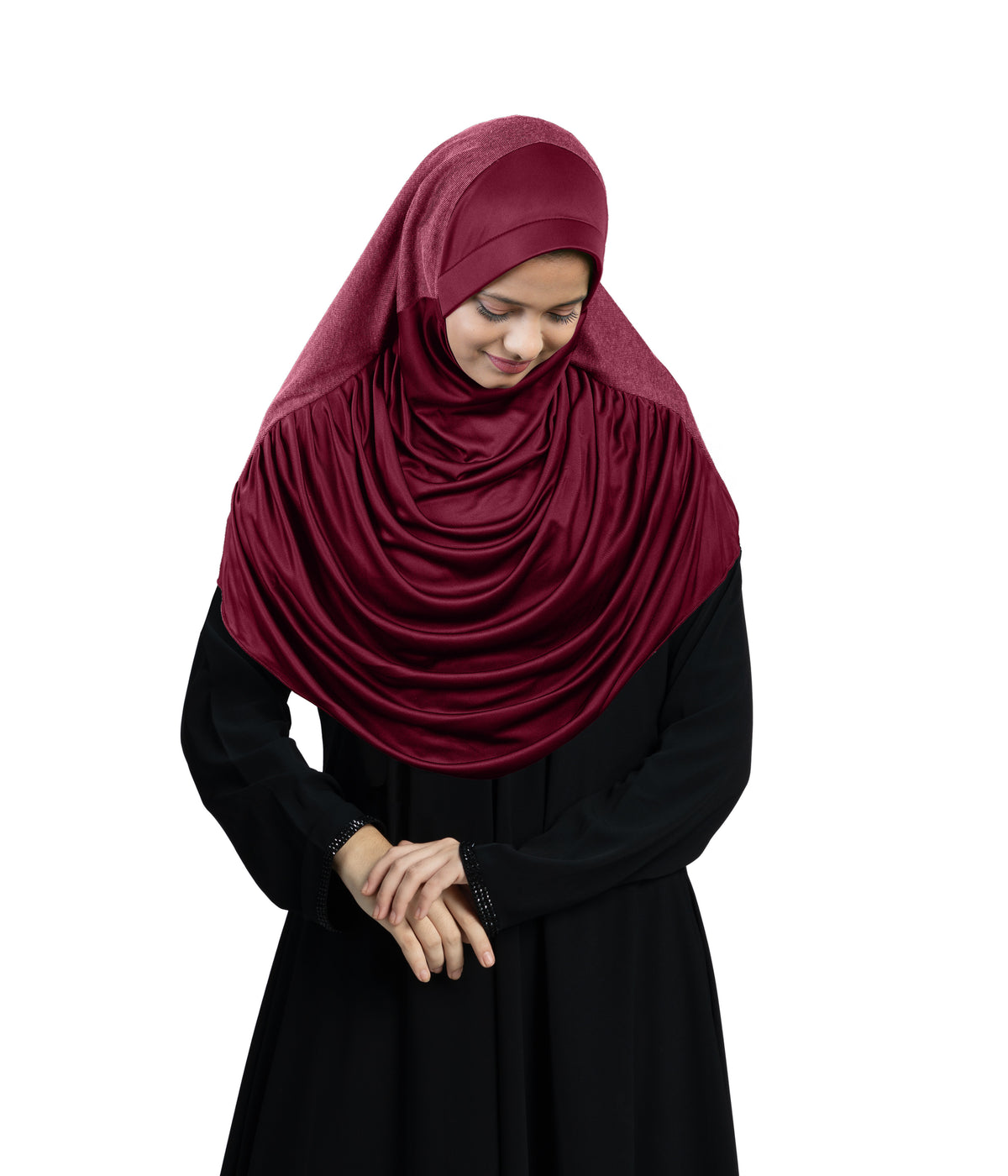 Mehar Faeezah DD Hijab – Dual-Drape Two-Tone Layered Hijab for Modest