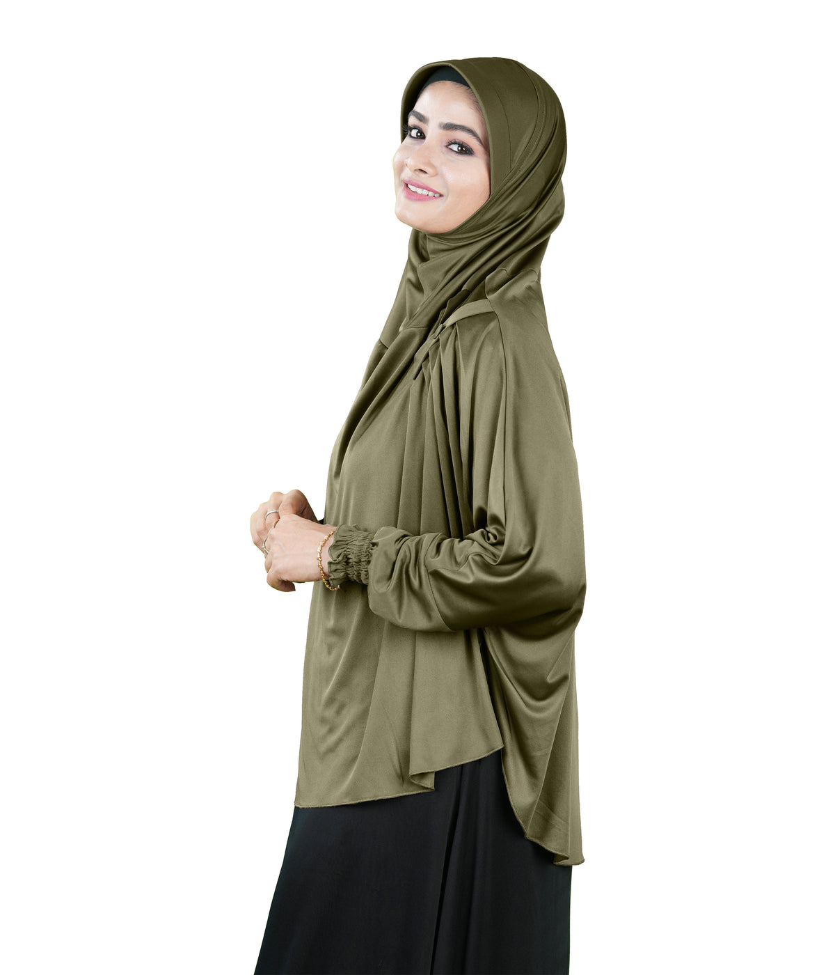 Mehar Hijabs Modest Elegant Saima Farasha type Hijab – One-Piece