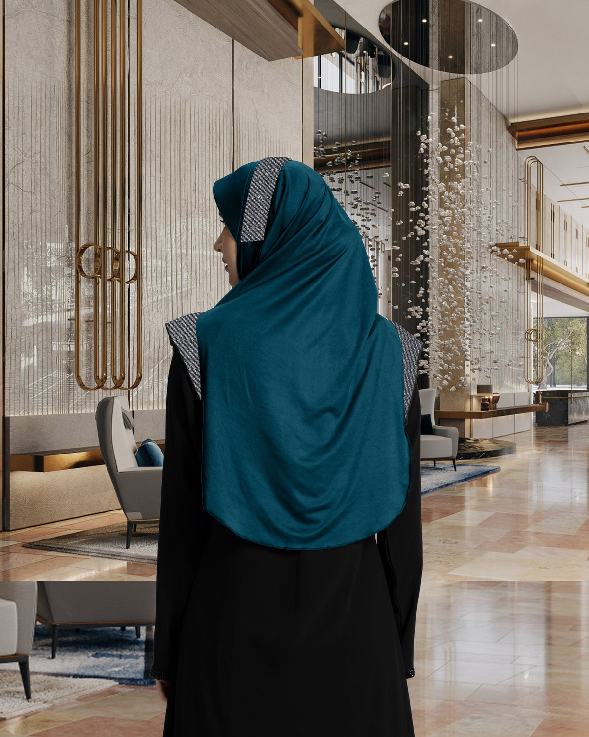 Mehar Hijab's Modest Women's Designed Stylish Cut Naaz Hijab XL