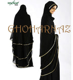 Modest Women's Stylish Ghoharnaz Three Layer KHIMAR