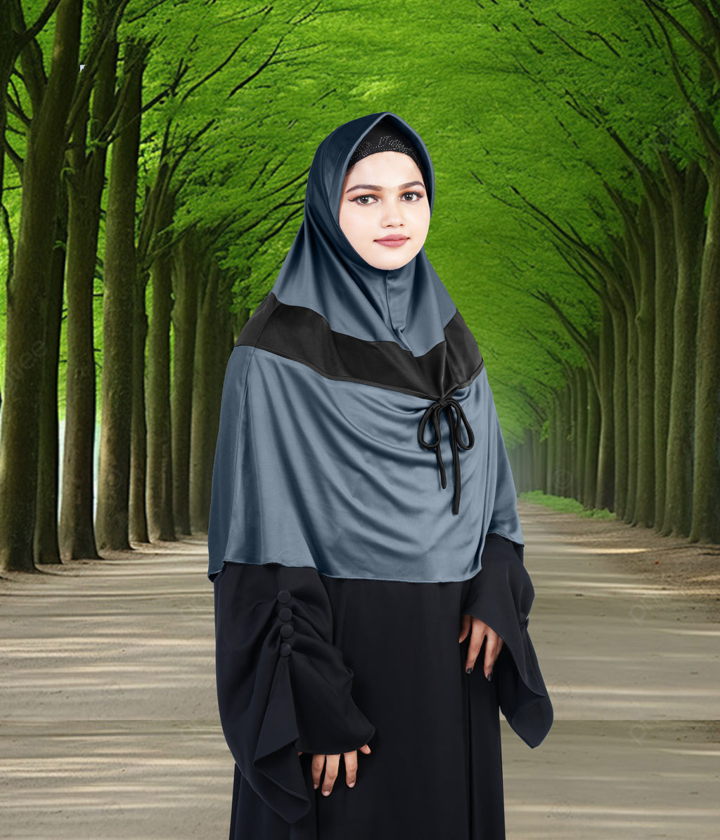 Mehar Shakira Elegant Dual-Tone Knot Hijab