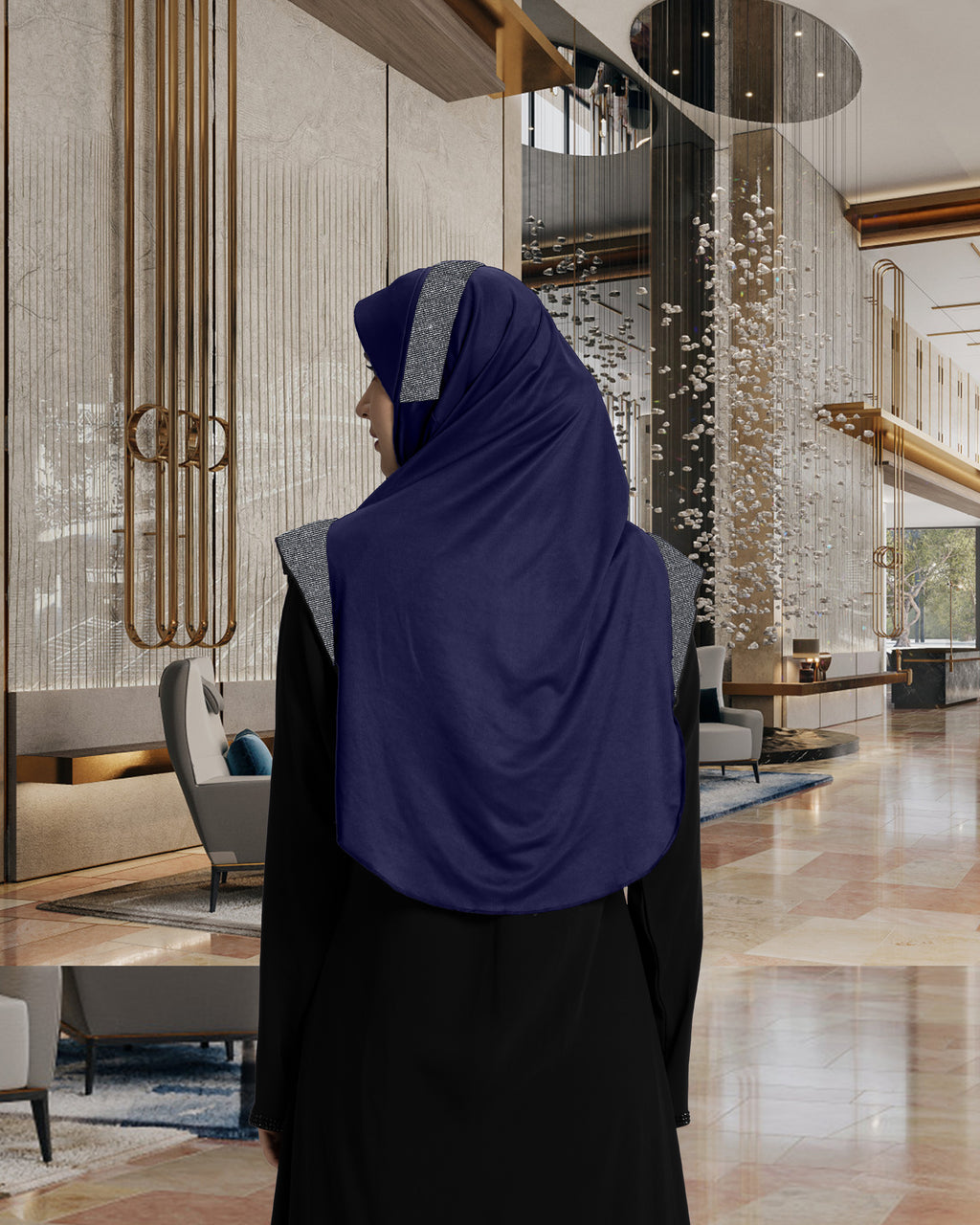 Mehar Hijab's Modest Women's Designed Stylish Cut Naaz Hijab