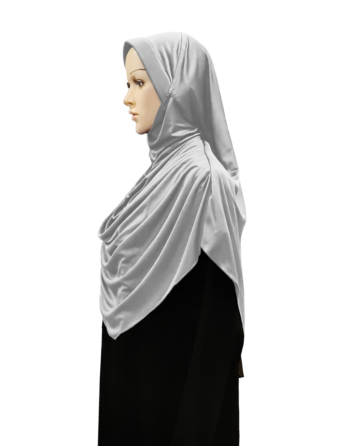Modest Women's Fleeted Stylish Feel Good Fabric FAEEZAH Hijab Silver