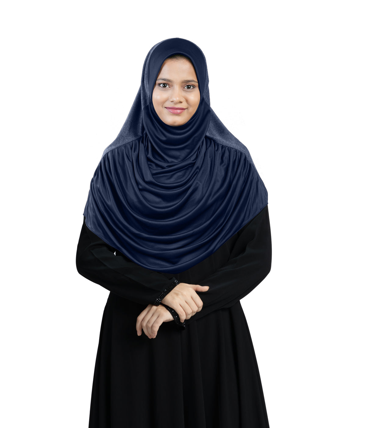 Mehar Faeezah DD Hijab – Dual-Drape Two-Tone Layered Hijab for Modest