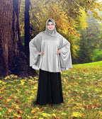 Women's Stylish Soft Rich Polyester Fabric Hanana Sleeve Hijab F Size