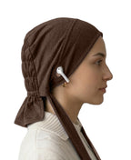 Dr. Ayesha Volume Tail Cap,Stretch Hijab with Stethoscope Ear Hole.Breat