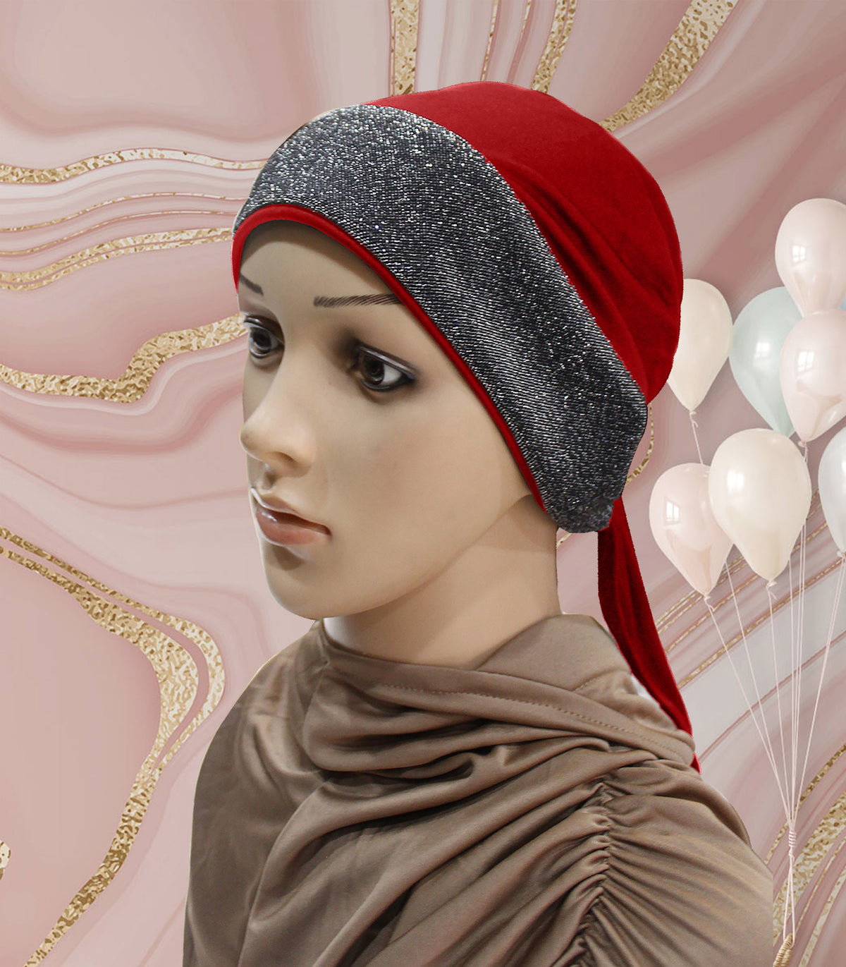 Women's Twinkle Tea caps a glittering pattern