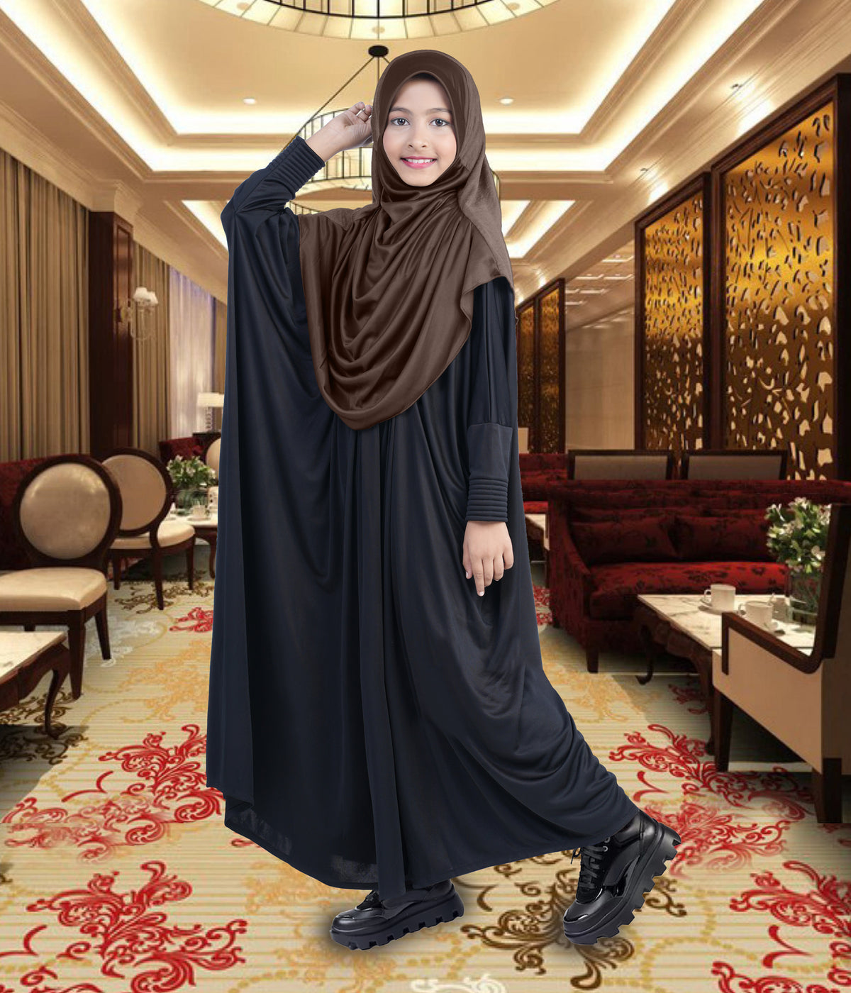 MEHAR HIJAB'S Kids Scarf Little Faeezah Drip Drop Girl's Hijab