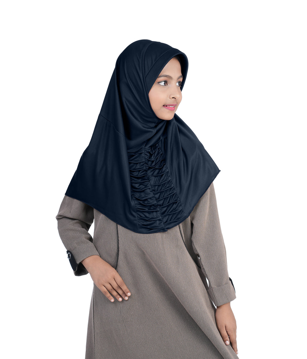 Mehar Nisa Hijab for Girls Hijabs Modest Wear with Front Pleated Detaili