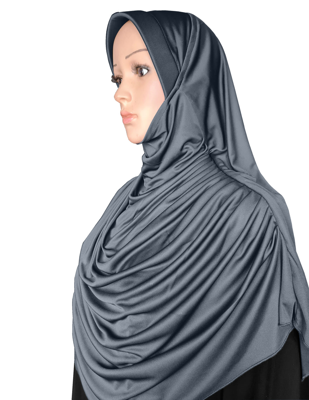 Modest Women's Designed Fleeted Stylish Feel Good Fabric FAEEZAH Hijab Grey