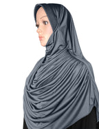 Modest Women's Designed Fleeted Stylish Feel Good Fabric FAEEZAH Hijab Grey