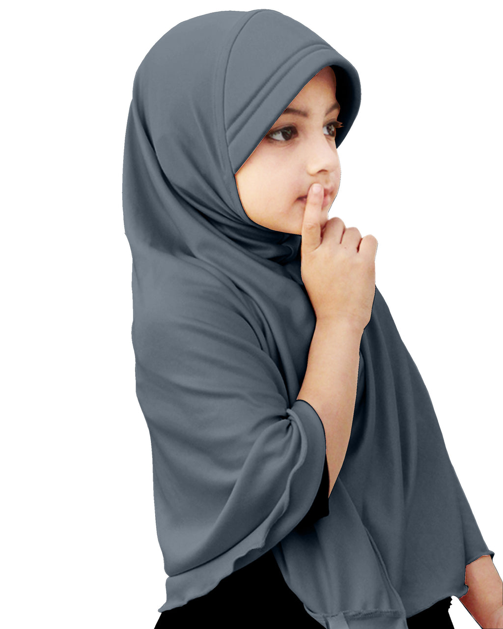 Mehar Hijab's Girl's Plain Long Hijab feel good Little Ma-ale Hijab