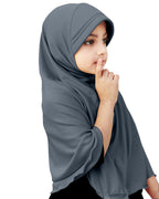 Mehar Hijab's Girl's Plain Long Hijab feel good Little Ma-ale Hijab
