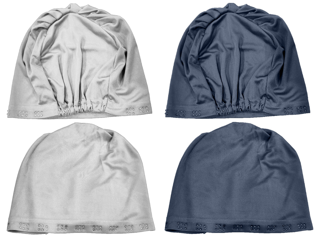 Mehar Hijab Women's Hair Bonnet SD Cap (set of 2)