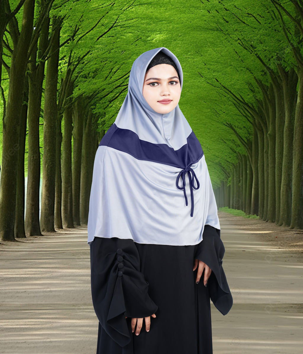 Mehar Shakira Elegant Dual-Tone Knot Hijab
