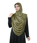 Modest Fashion by Mehar Laila Two-Piece Frilled Hijab Set
