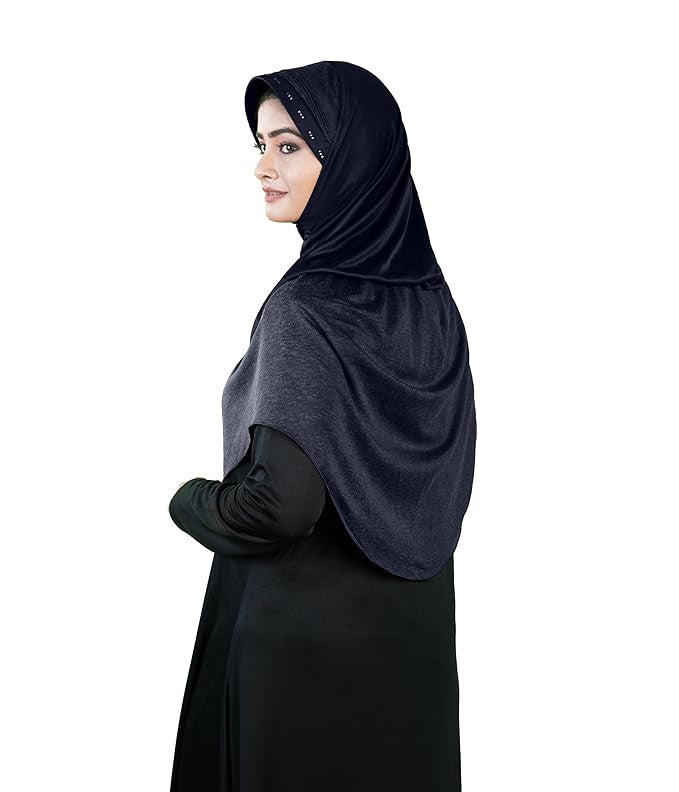 Mehar Hijab Muslim Women's Dual Layer & Dual Texture Fabric Zaira Hijab