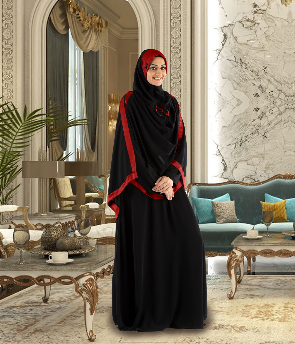 Modest Women's Stylish Soft Rich Crepe Long Hijab GHANIA KHIMAR