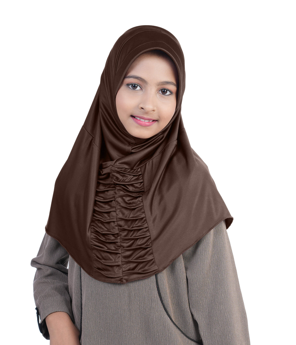 Mehar Nisa Hijab for Girls Hijabs Modest Wear with Front Pleated Detaili
