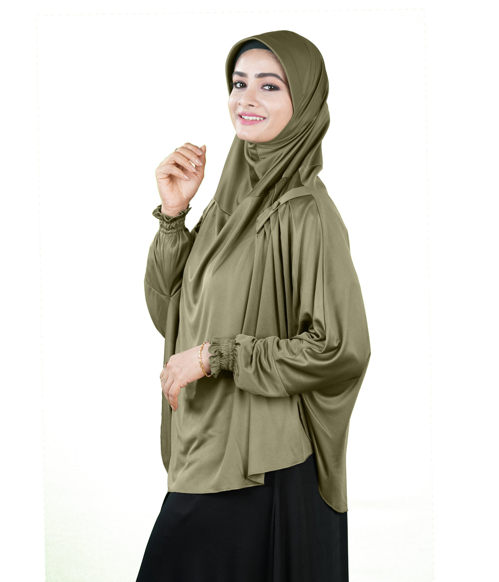 Mehar Hijabs Modest Elegant Saima Farasha type Hijab – One-Piece
