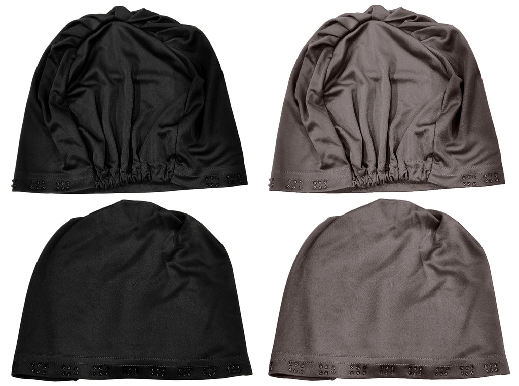 Mehar Hijab Women's Hair Bonnet SD Cap (set of 2)