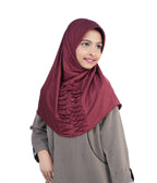 Mehar Nisa Hijab for Girls Hijabs Modest Wear with Front Pleated Detailing –