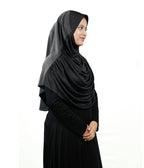 Mehar Faeezah DD Hijab – Dual-Drape Two-Tone Layered Hijab for Modest Elegance