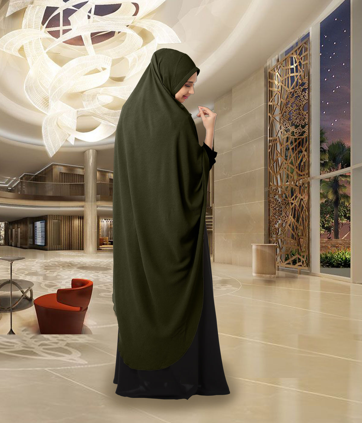 Modest Women's Stylish Rich Premium Texture fabric Crepe Long Hijab HEERA HAMDA