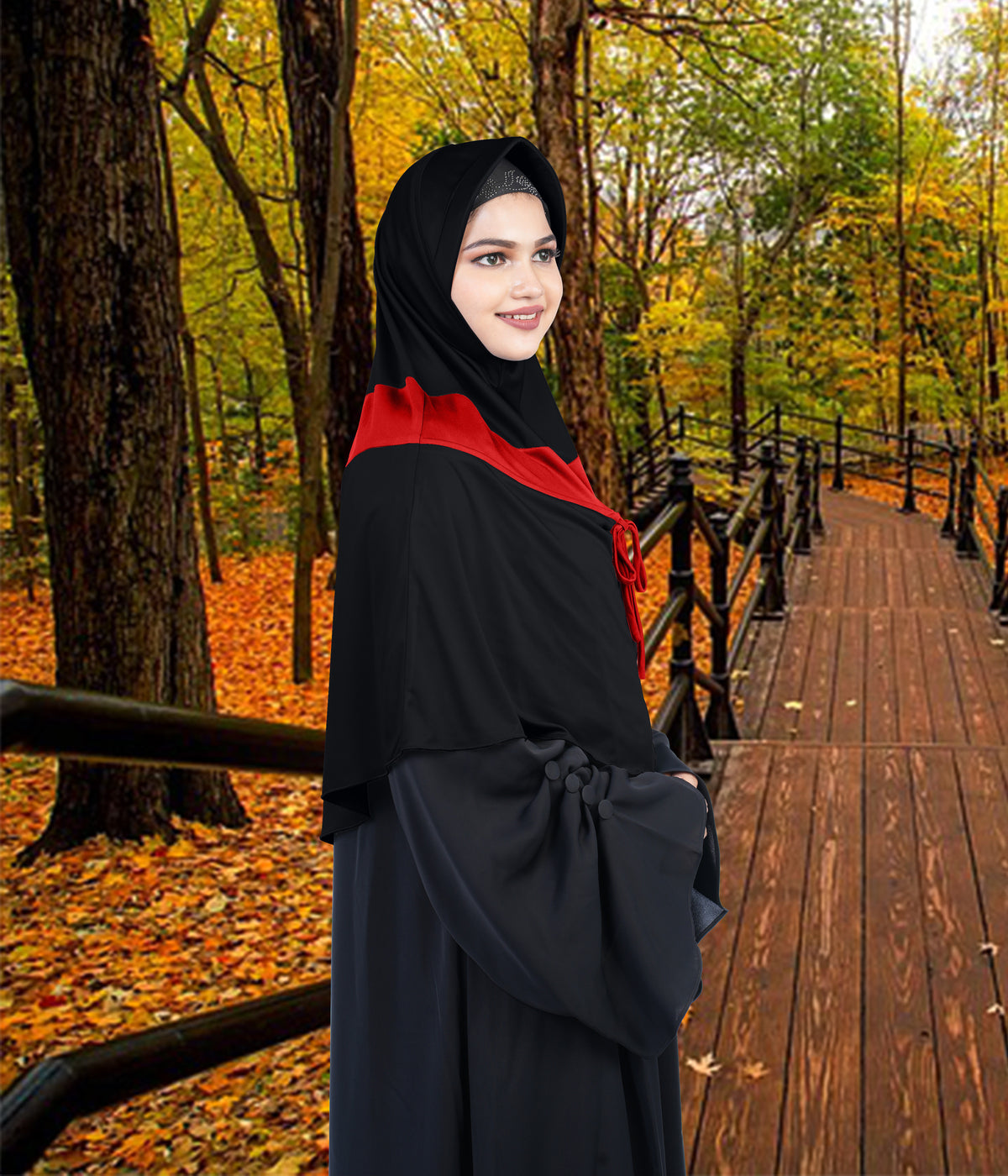 Mehar Shakira Elegant Dual-Tone Knot Hijab