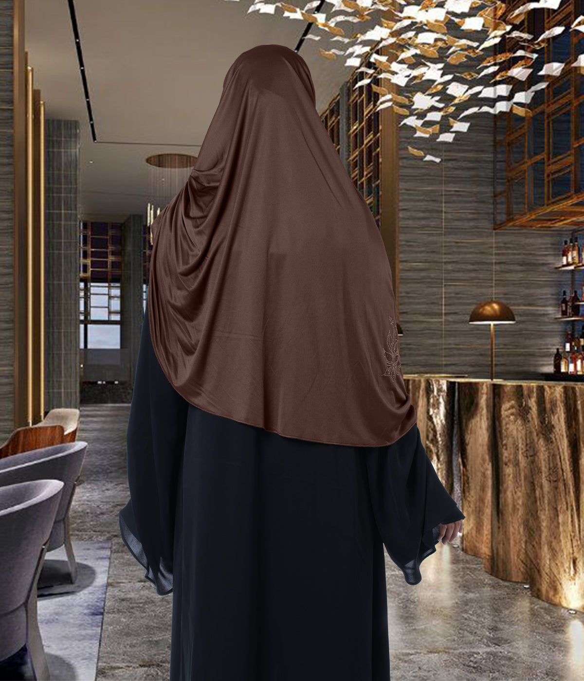 Mehar Hijab's Glamour in Modesty Fazluna Sigle side Frill Hijab XL