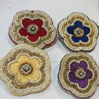 4 Pcs Hijab Pins flower shaped Buttons, Strong Hijab Pins for Women Brooches