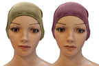 Mehar Hijab Women's Hair Bonnet SD Cap (set of 2)