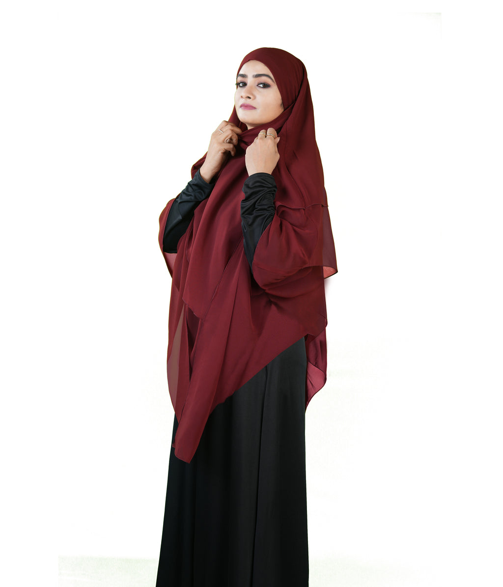 Mehar's Modest Three Layer Long Khimar