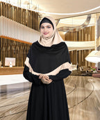 Mehar Dual-Tone Layered Elegance-Coverage-Comfort Razia Hijab