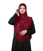 Modest Fashion by Mehar Laila Two-Piece Frilled Hijab Set