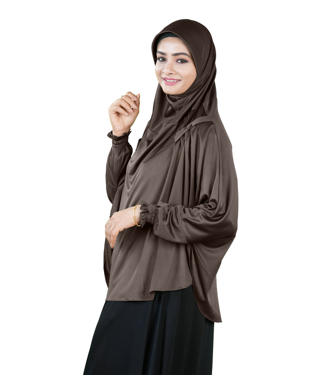 Mehar Hijabs Modest Elegant Saima Farasha type Hijab – One-Piece Modest