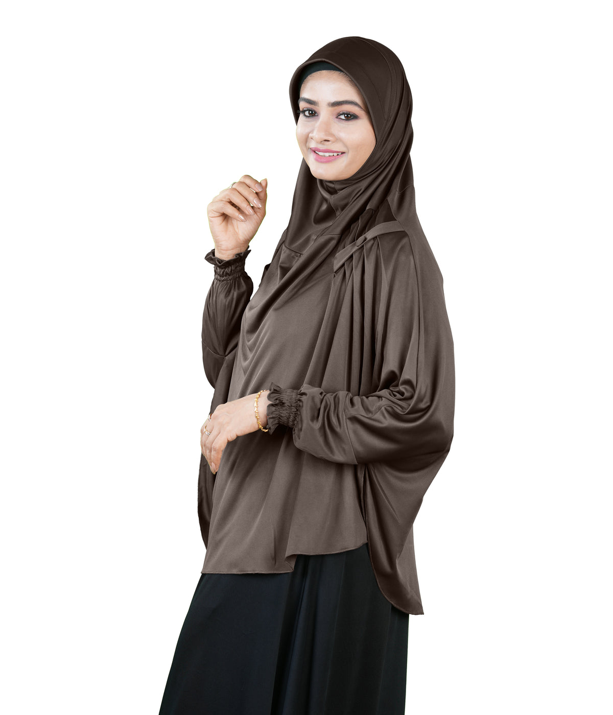 Mehar Hijabs Modest Elegant Saima Farasha type Hijab – One-Piece Modest