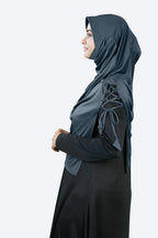 Mehar Famya Elegant Modest Hijab with Lace-Up Shoulder